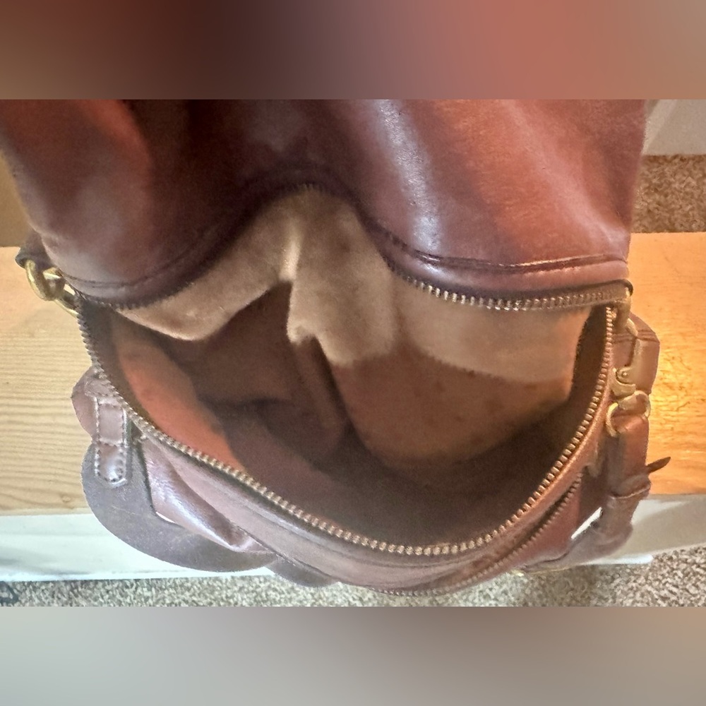 Fossil Brown Leather Crossbody Bag - Picture 9 of 14